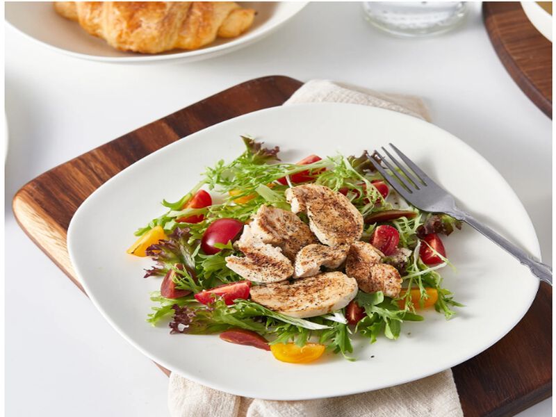 Stone lain Delilah Salad Plate 6-Piece Dish Set, Porcelain, Cream, 6 Salad Plates