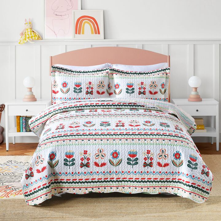 MarCielo Kids Cotton Quilt Bedspread Set Lita.