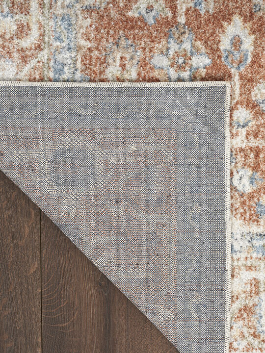 Astra Machine Washable ASW11 Denim/Multicolor 3'3" x 5' Rug