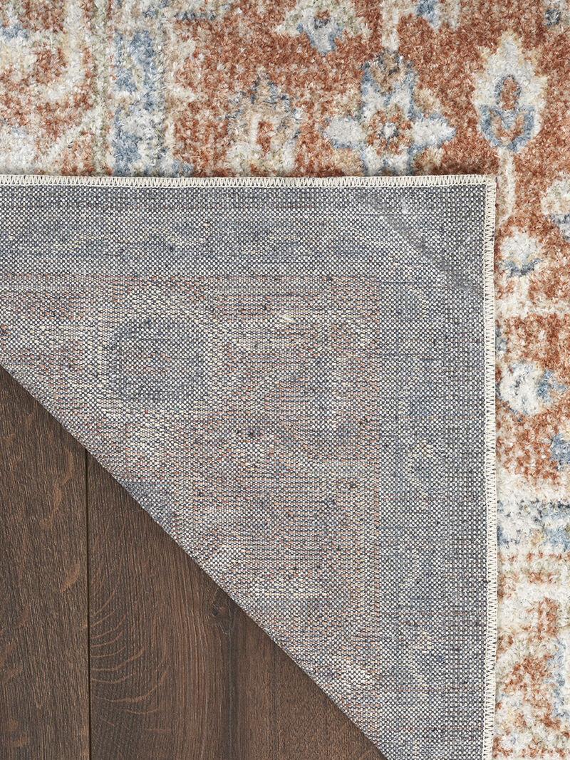 Astra Machine Washable ASW11 Denim/Multicolor 3'3" x 5' Rug