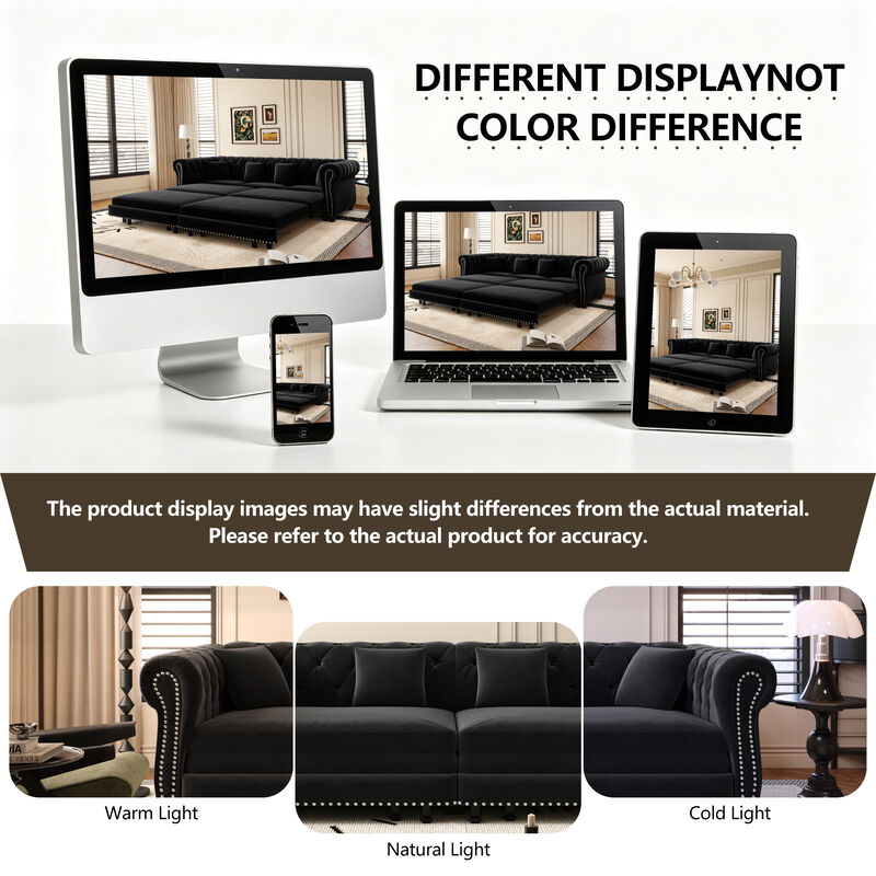 Cagrek Convertible Sleeper Sofa Bed image number 7