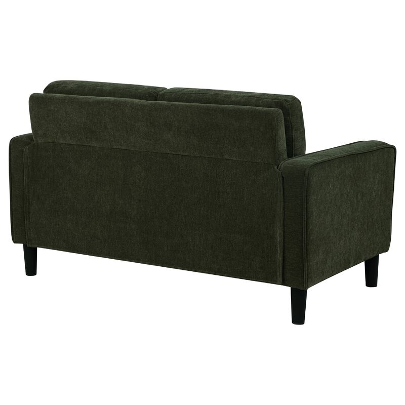 Rumi Loveseat, Track Arms w Piping, Foam Fill Upholstery image number 6