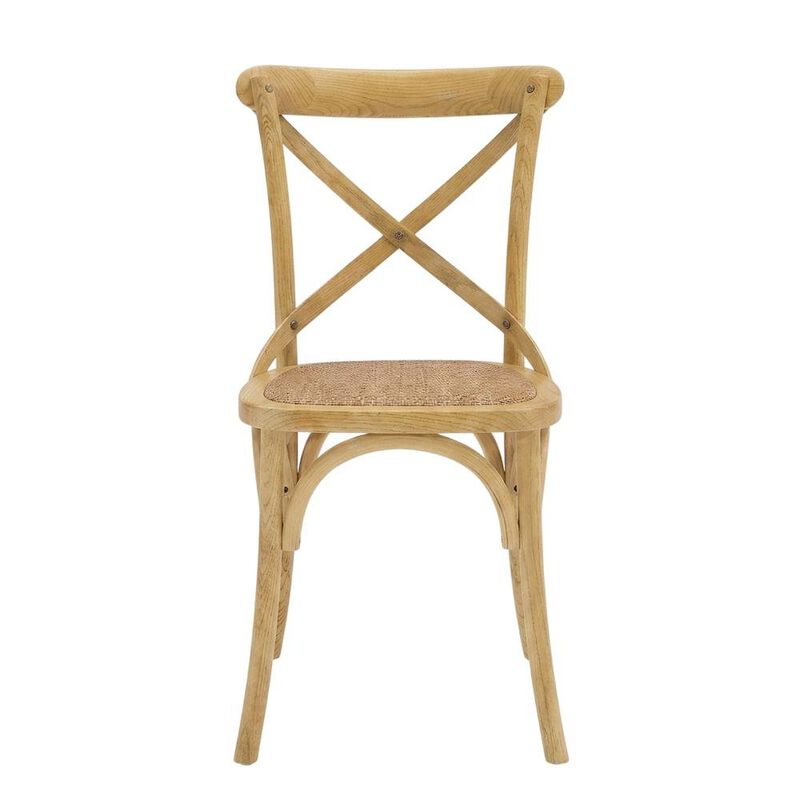 Wooden Dining Side Chairs for Dining Room, Natural, Set of 4 image number 1