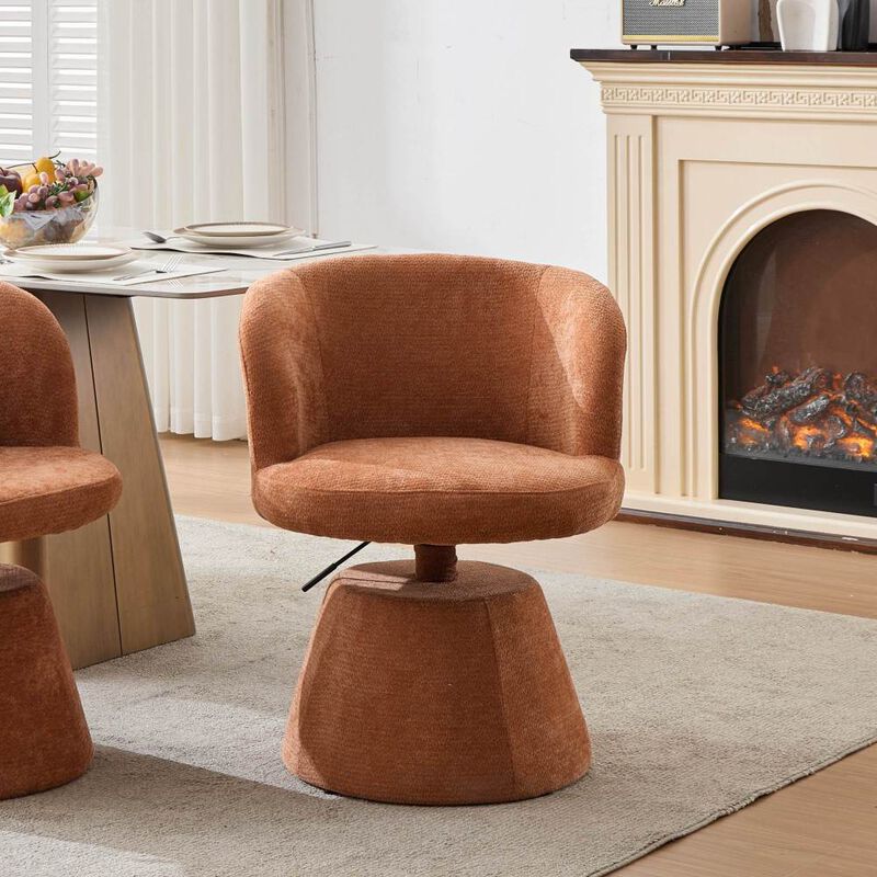 Haxcuk Chenille Upholstered Vanity Chair image number 2