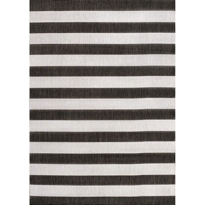 Negril Two Tone Wide Stripe Indoor/Outdoor Area Rug