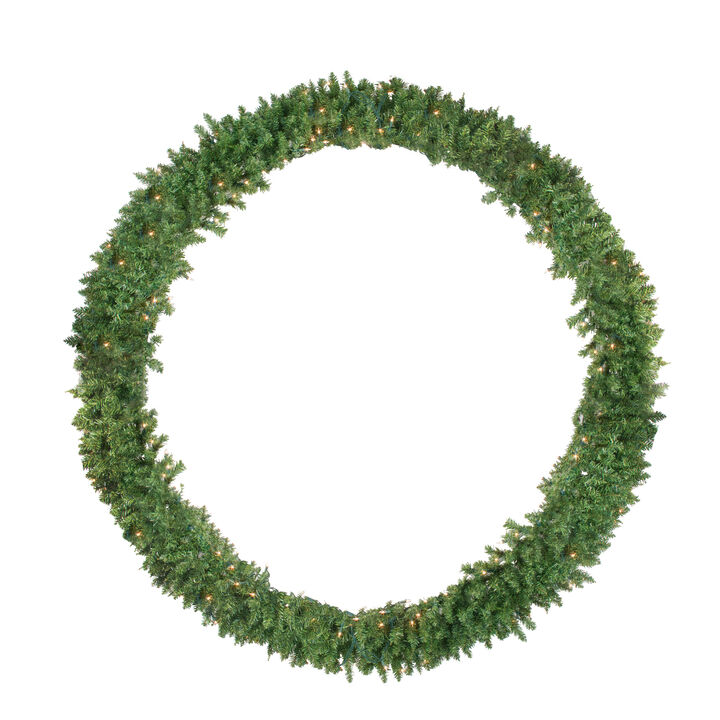 Pre-Lit Buffalo Fir Artificial Christmas Wreath - 72-Inch  Clear Lights