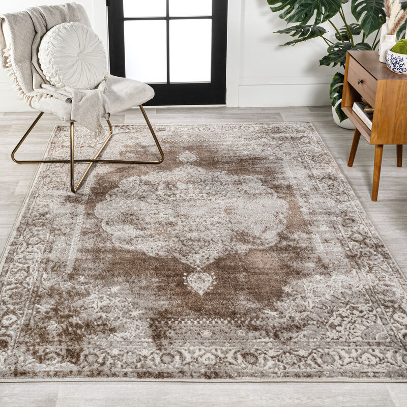 Rosalia Cottage Medallion Cream/Brown Rug