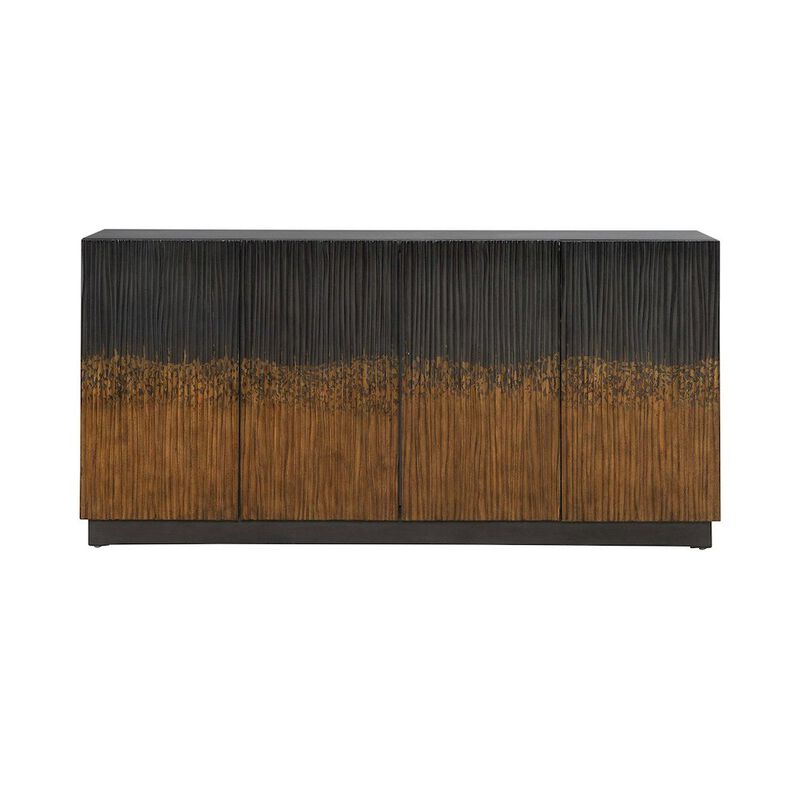 Liberty Furniture Fiore 4 Door Accent Cabinet  - Satin Espresso image number 0