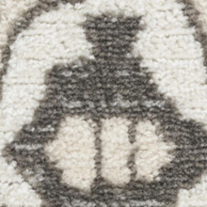 HomeRoots Medallion Distressed Runner Rug