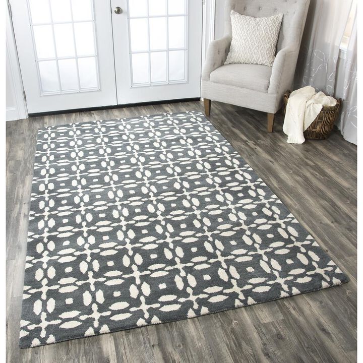 Holland Gray 8' x 10' Hand-Tufted Rug