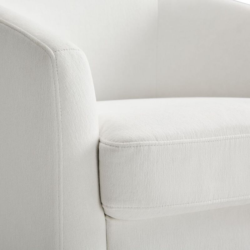 Swivel Barrel Accent Chair, Modern Armchair, 360 Rotation Comfy Bucket Reading Chair for Living Room image number 6