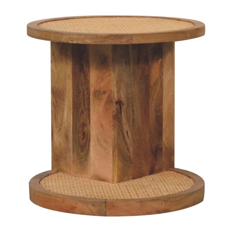 Artisan Furniture Solid Wood Close-knit Corner End Table
