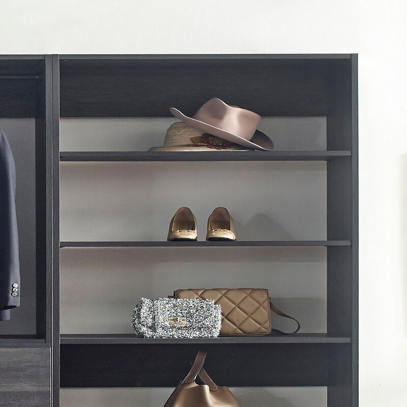 Prosper Gray Freestanding Walk in Wood Closet System