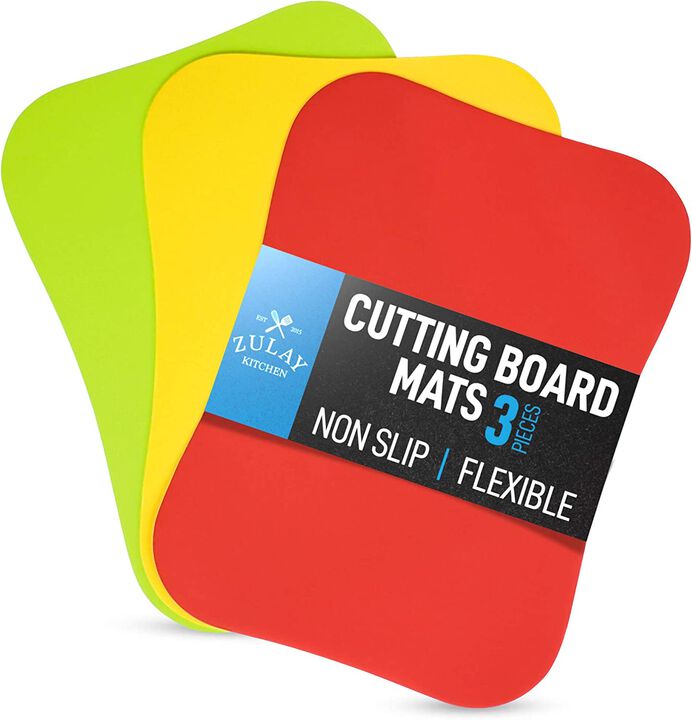 Non-Slip Thick & Durable Flexible Flexible Cutting Board - Curved Edge