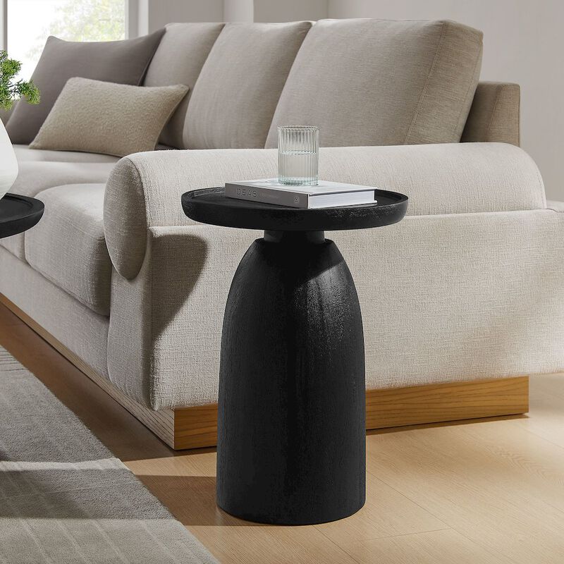 Holloway Round Wood Side Table image number 5