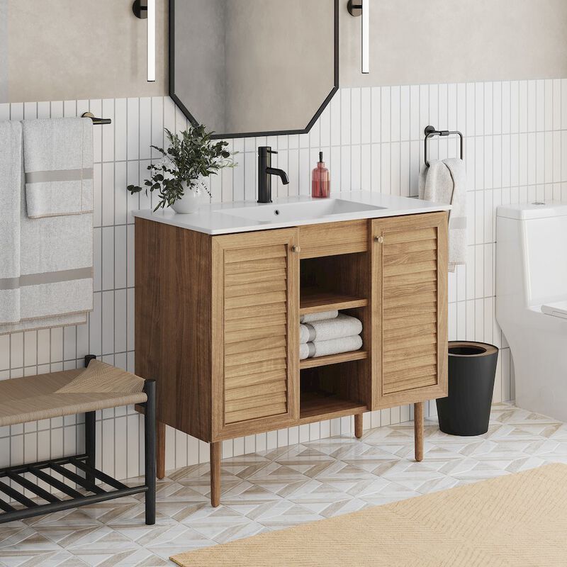 Bron 36" Freestanding Bathroom Vanity with Sink Top image number 5