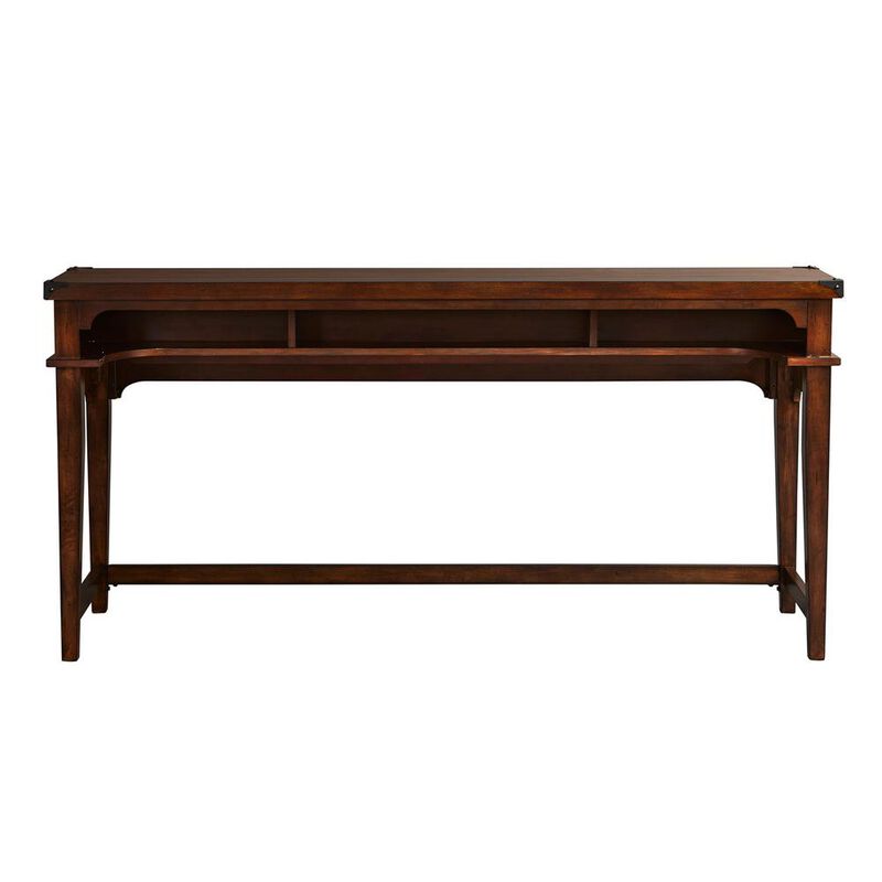 Liberty Furniture Aspen Skies Console Bar Table in Russet Brown image number 3