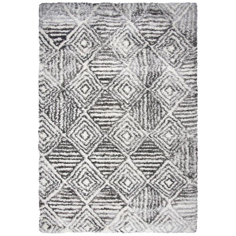 Midnight Black 7'10" x 10'6" Power-Loomed Rug