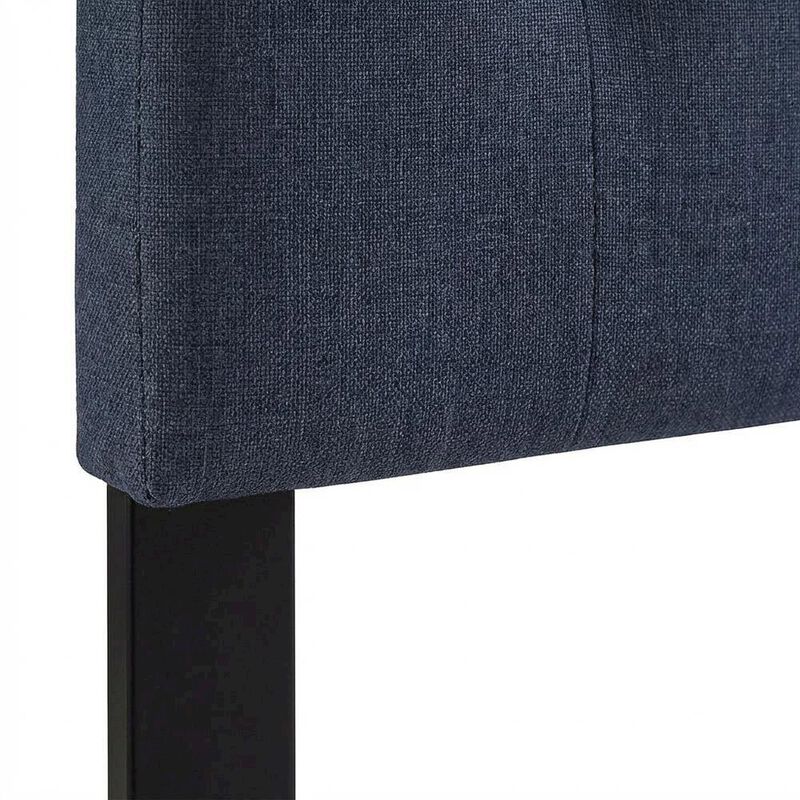 Upholstered Fabric Queen Headboard in Neutral Tone with Elegant Design image number 5