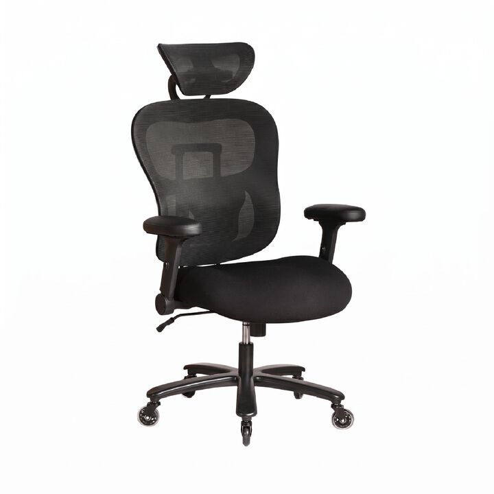 500LBS Big and Tall Office Chair Mesh Breathable,Gaming Chair with Adjustable Backrest Height