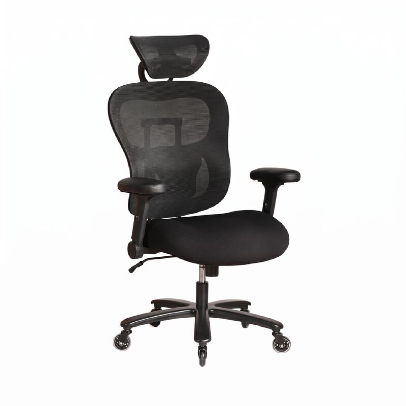 500LBS Big and Tall Office Chair Mesh Breathable,Gaming Chair with Adjustable Backrest Height image number 0