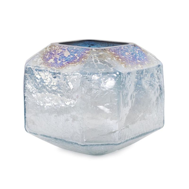 Howard Elliott Lonsdale Iridescent Low Glass Vase image number 1