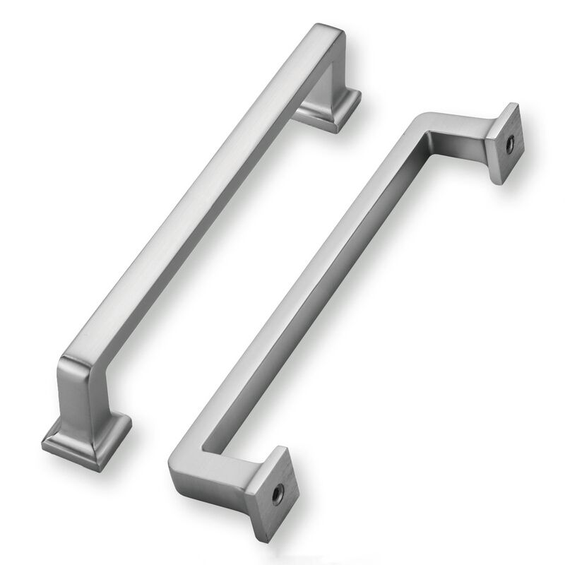 khtumeware 6 Pack Brushed Nickel Cabinet Pulls, 6-5/16 Inch(160mm) Hole Centers Solid Satin Nickel Cabinet Handles Kitchen Hardw
