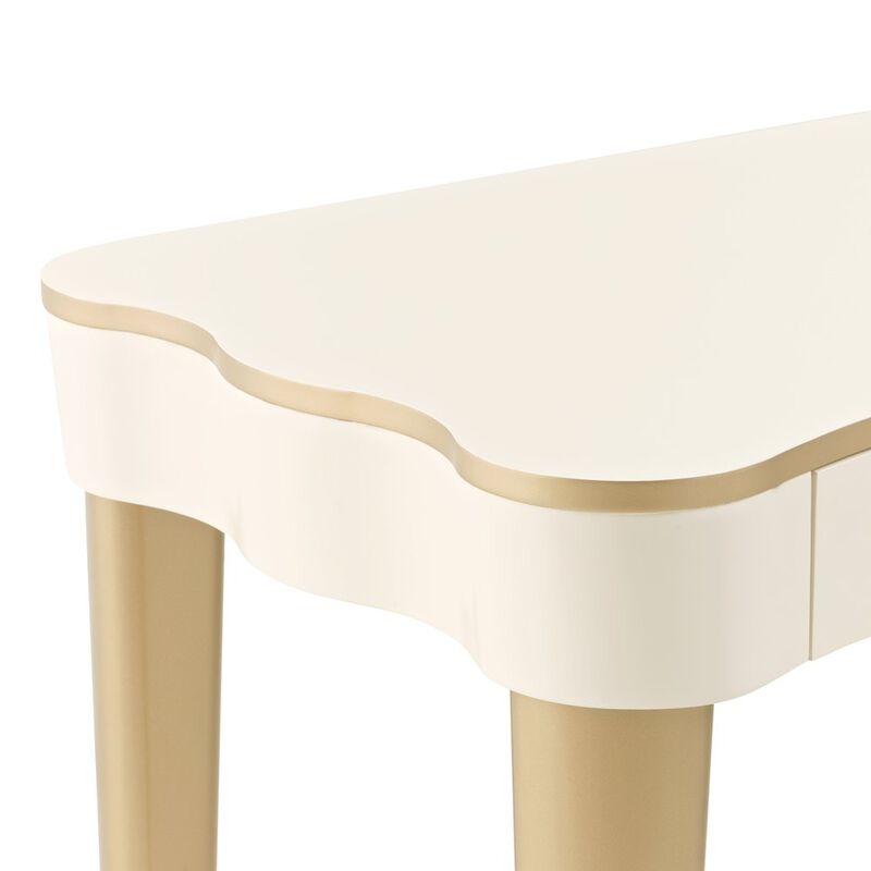 Michael Amini La Terrazza Vanity Desk - Creamy Pearl