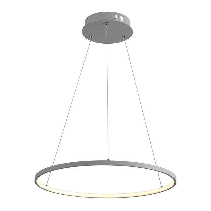 Brice Modern Contemporary Metal Round Dimmable Integrated LED Pendant