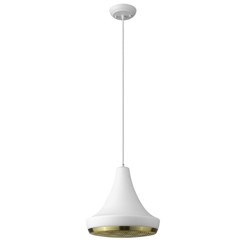 Hivvago Tholos 1-Light White Pendant