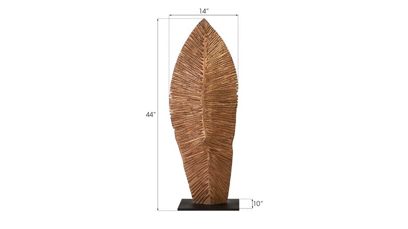 Small Carved Leaf on Stand