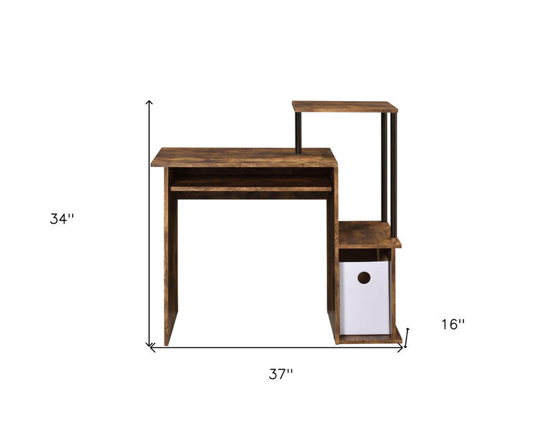 Computer Desk for Home Office, Study, or Workstation with Organized Workspace