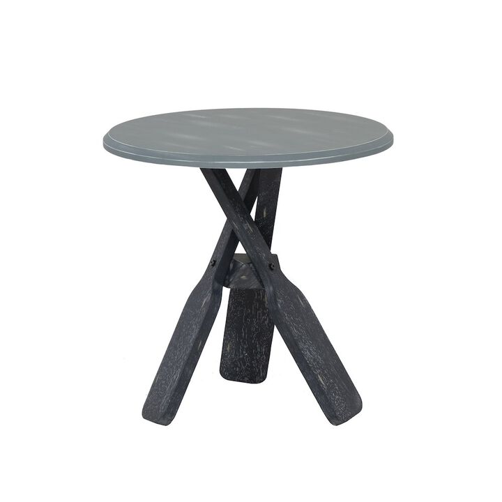 Linon Omar Side Table Grey