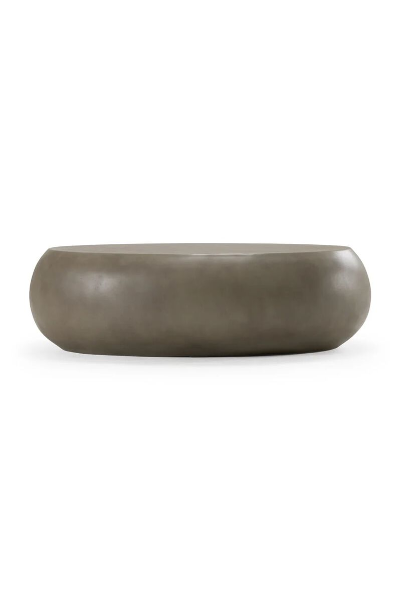 Gray Concrete Oval Coffee Table L | OROA Modern Denny image number 2