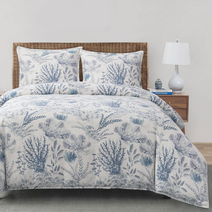 Oceania Blue Queen Comforter Set