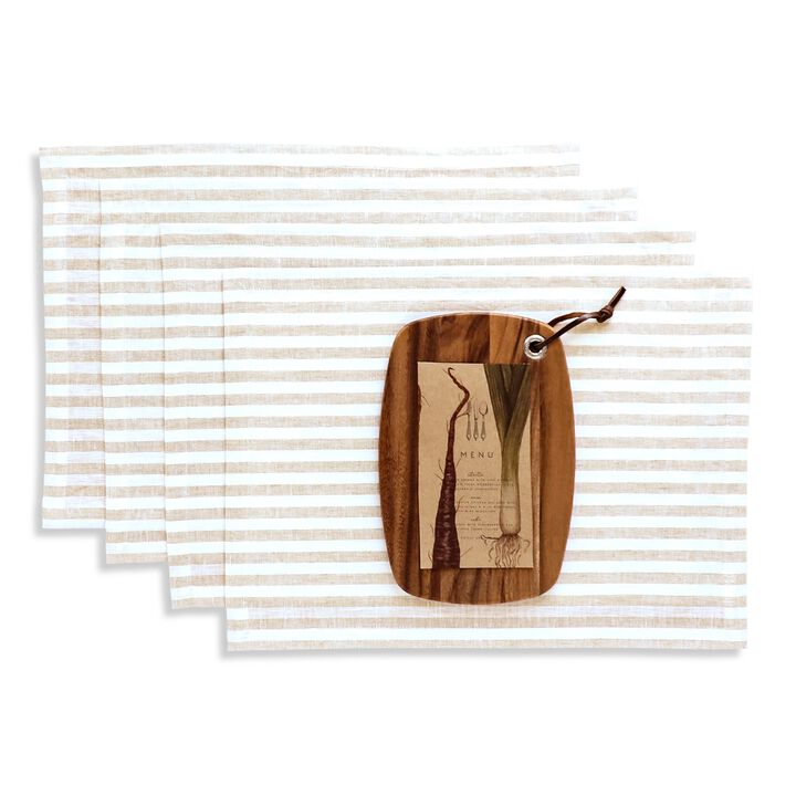 Linen Placemats - Amalfi Stripe (Set of 4)