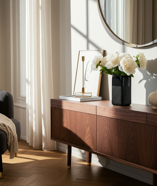 Rectangular Grooved Modern Vase