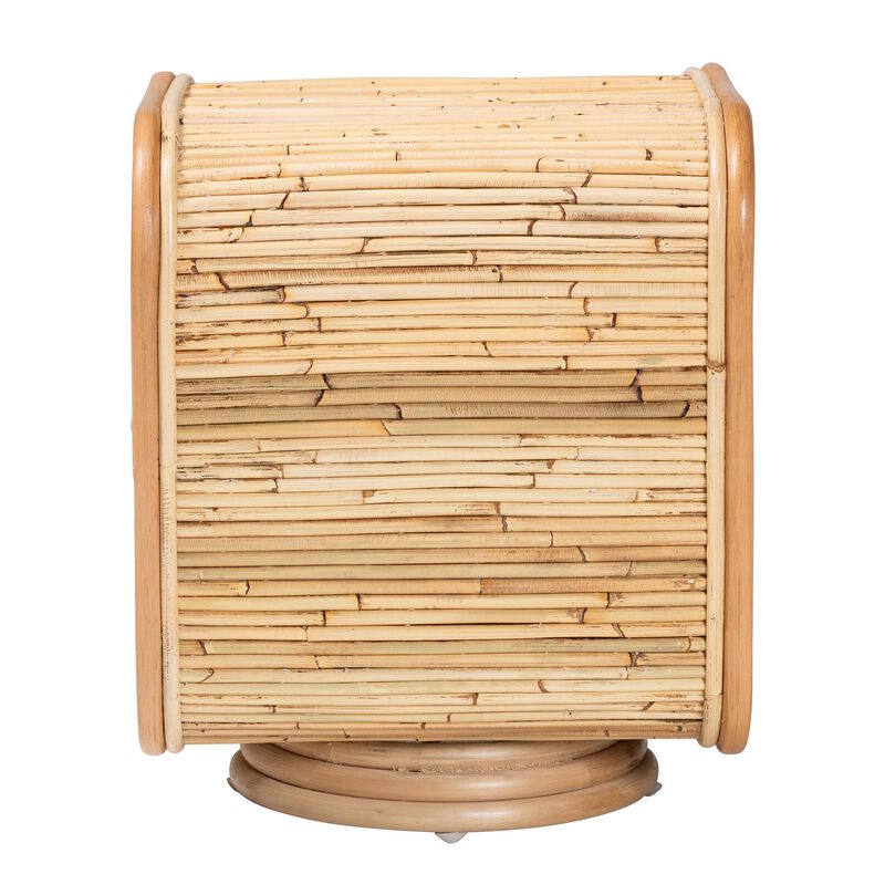 bali & pari Bethari Bohemian Natural Rattan Nightstand