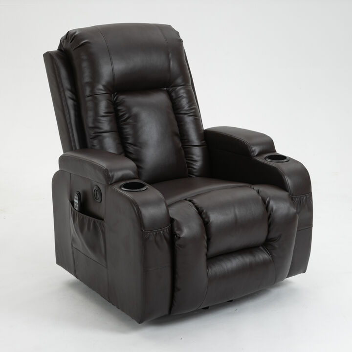 Merax Power Lift Recliner with Massage, Heat & Convenience Features