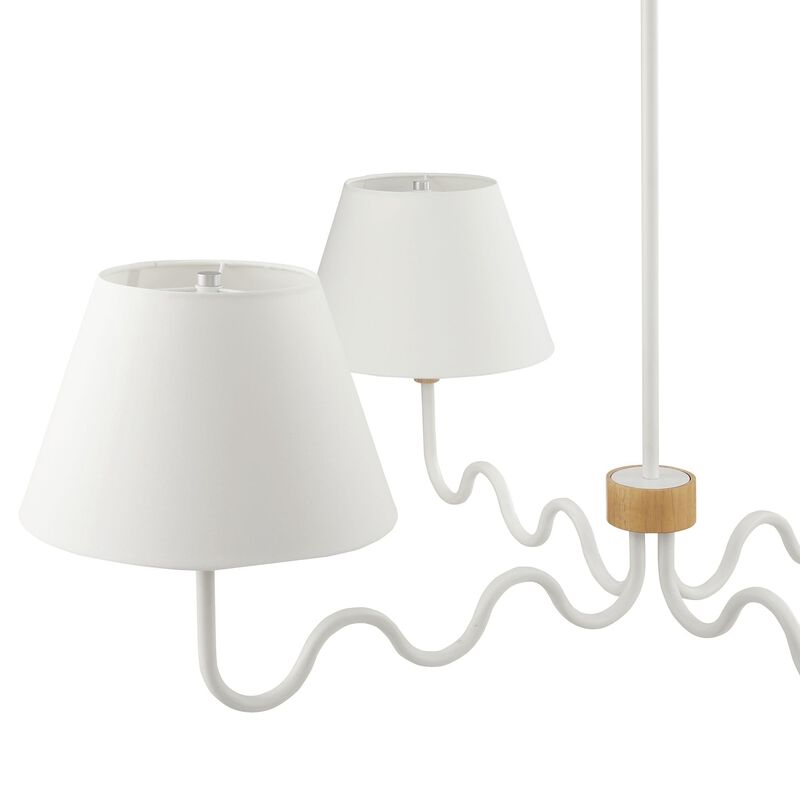 Sunlit Squiggle 4-Arm Pendant Light image number 7