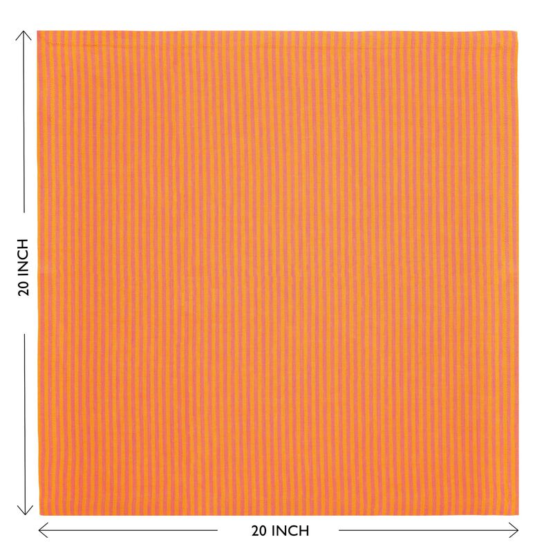 Linen Dinner Napkins - Narrow Stripe image number 2
