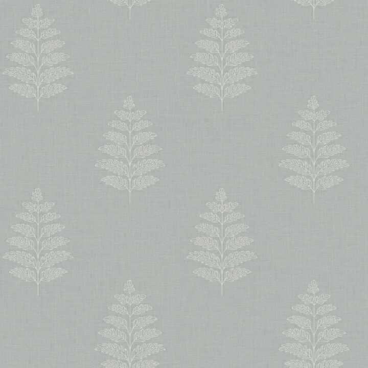 Frond Light Blue Leaf Wallpaper