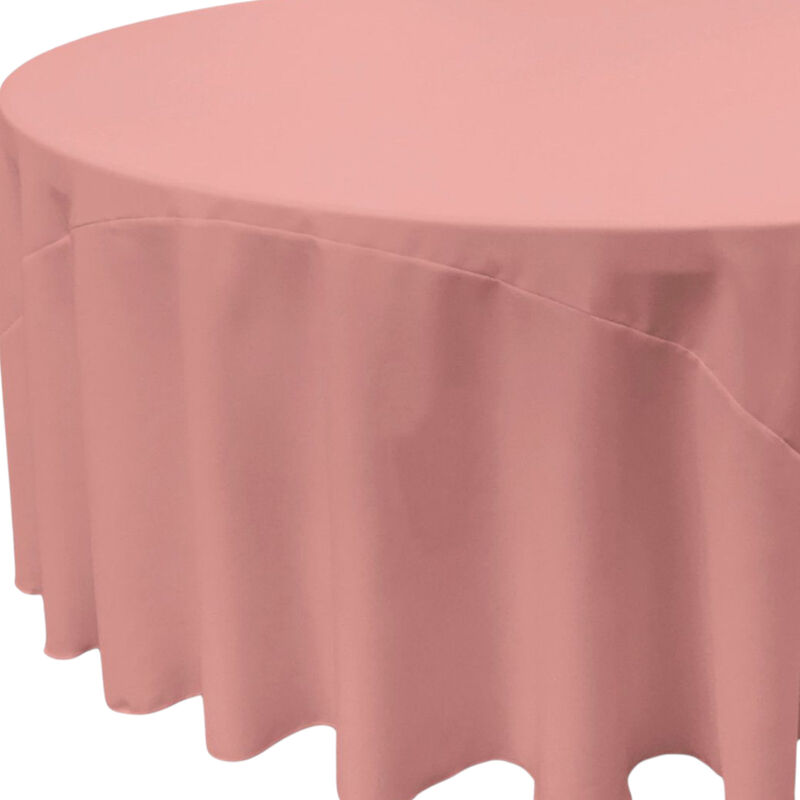 Polyester Poplin Round Tablecloth 132 Inch for Banquet and Dining Tables image number 2