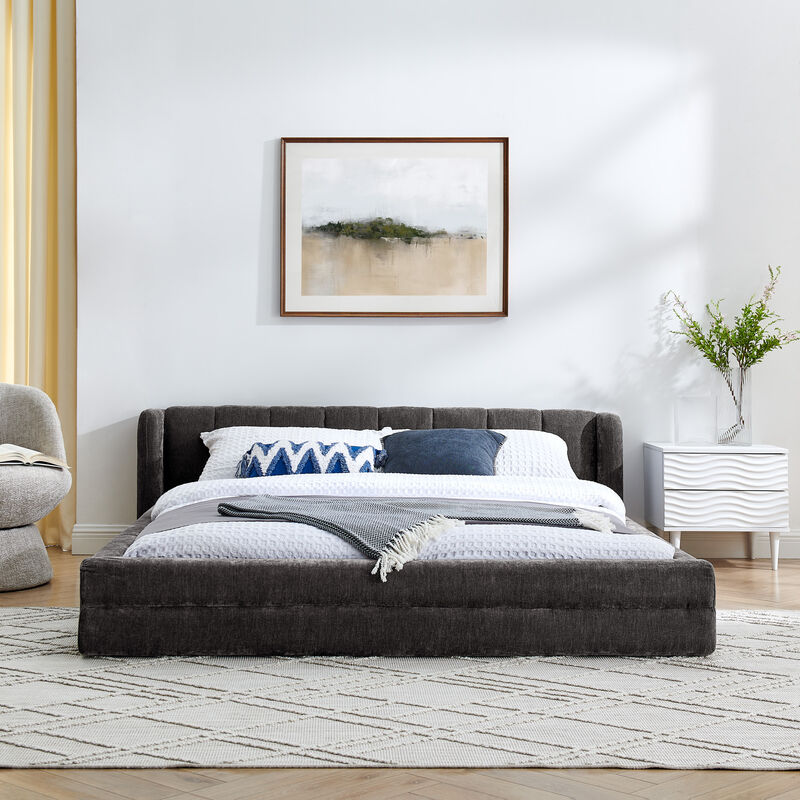 TATEUS Upholstered Platform Bed image number 2