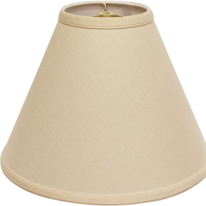 HomeRoots Beige Linen Cone Lamp Shade