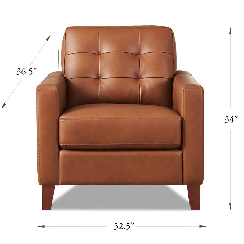 Aiden Top Grain Leather Chair