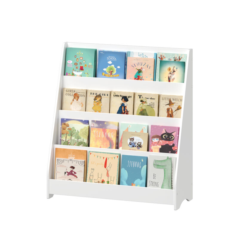 4-Tier Children’s Bookshelf – Toddler Book Display Shelves for Home & Classroom