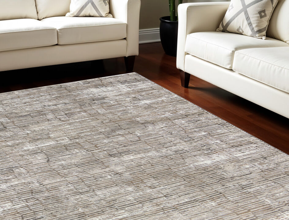 HomeRoots Abstract Non Skid Area Rug