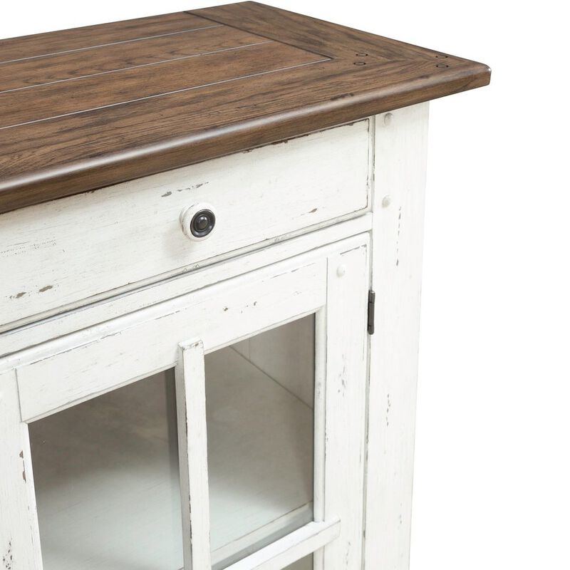 Liberty Furniture Al Fresco Server Cabinet for Dining Room - Graphite & Whitestone image number 6