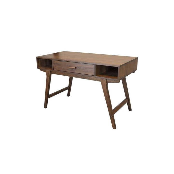 Starlight Canyon Home Mid Century Style Office Desk With One Drawer And Sturdy Legs